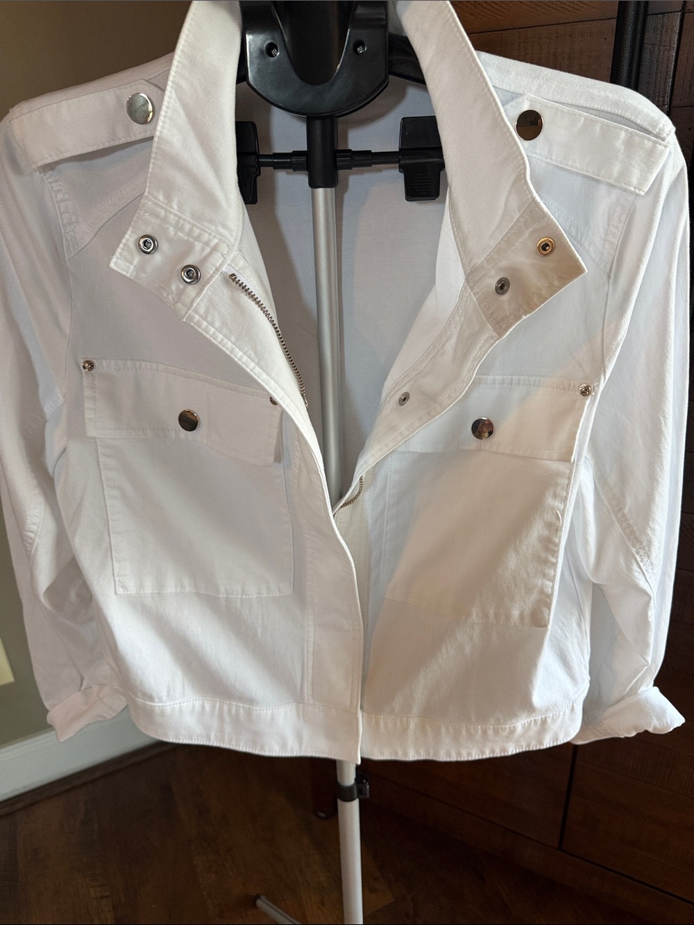White Utility Jacket - Women